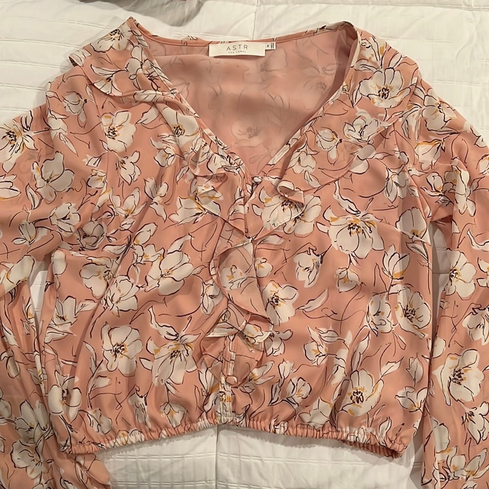 ASTR the label floral long sleeve